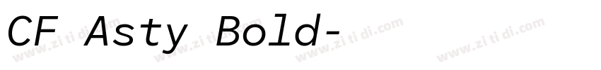 CF Asty Bold字体转换 CF Asty Bold字体转换